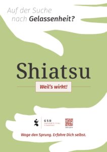 Shiatsu-Plakat Gelassenheit