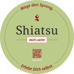Aufkleber - Shiatsu weil's wirkt!